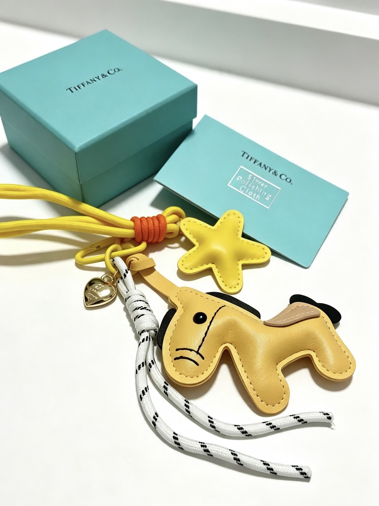 Tiffany & Co. Yellow Leather Horse Charm